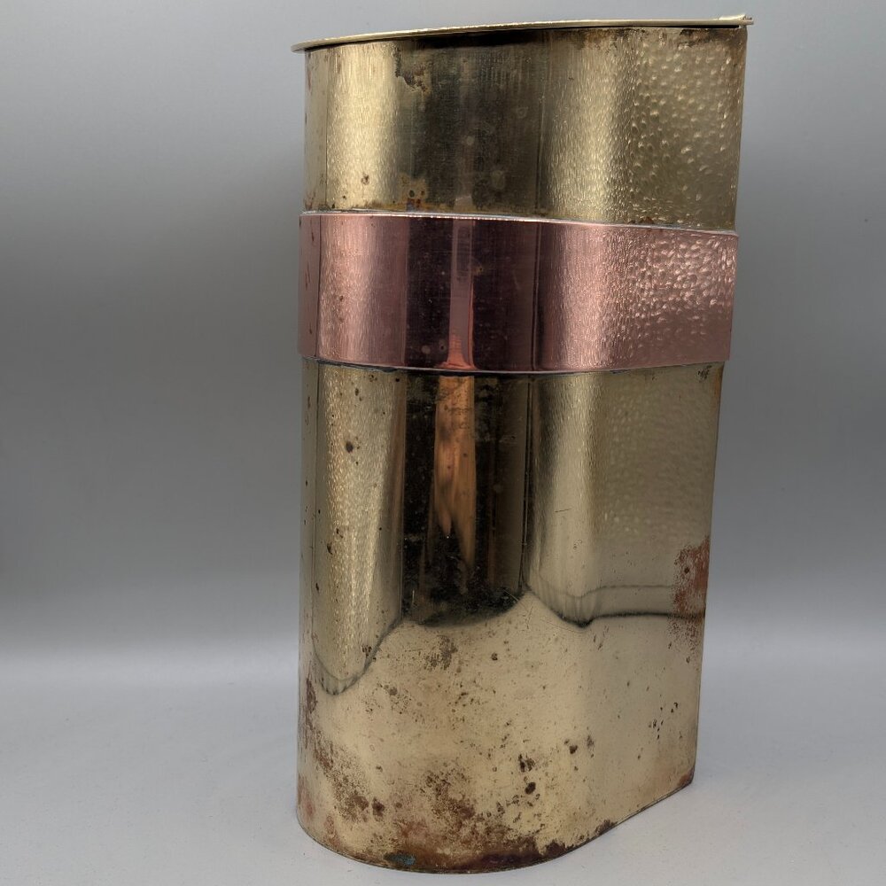 VINTAGE BRASS AND COPPER BOX, MADE IN SPAIN - Picture 2 of 12